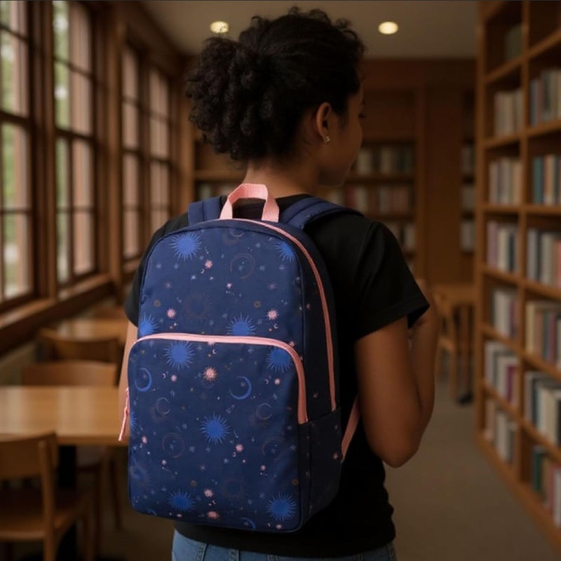 Trailmaker Fun School Backpack for Elementary Middle School Girls and Boys | 17 Inch Printed Backpacks for School Kids, Travel (Twilight Twirls) - Image 5